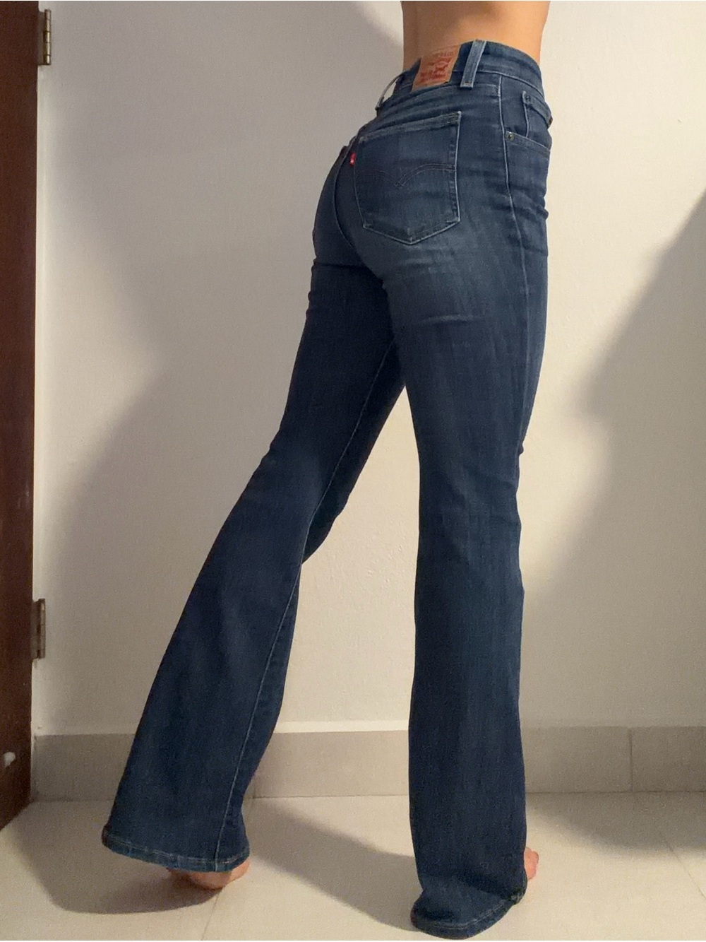 Levi's Women's Dark Indigo Flared Jeans